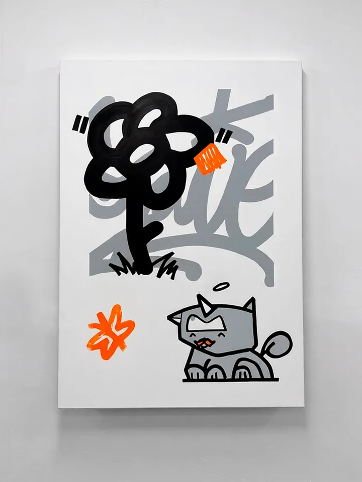 Canvas 01 on the wall