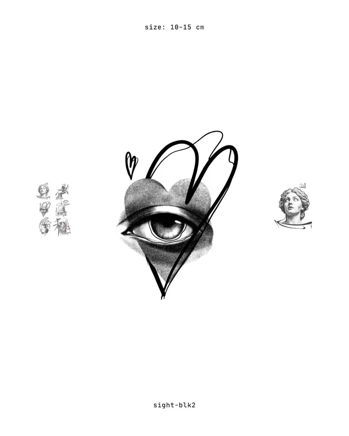 Sight, an eye inside a heart